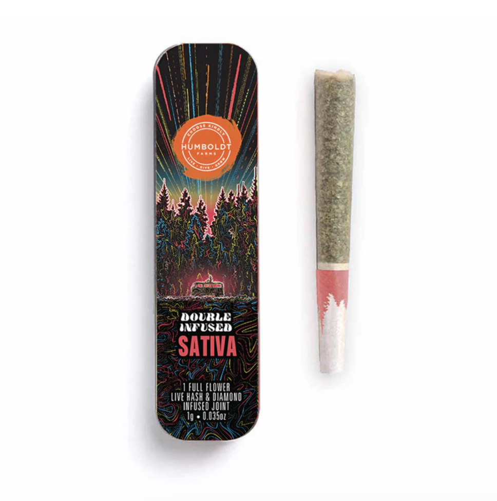 Humboldt THCA Pre-roll Live Hash & Rosin Infused (S) Double Papaya 1G (Reg. Price $18)